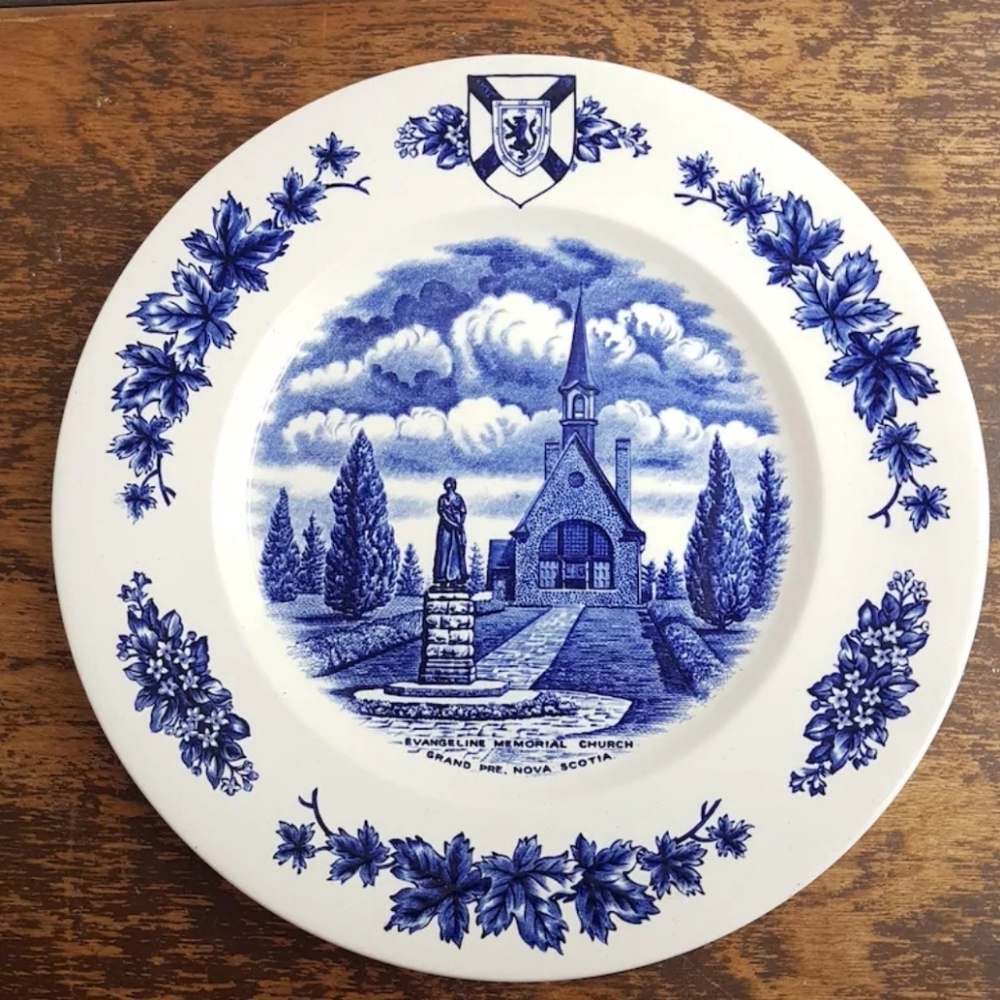 Collectors Series of Atlantic Canada 10" Nova Scotia Dinner Plate Burleigh Staff